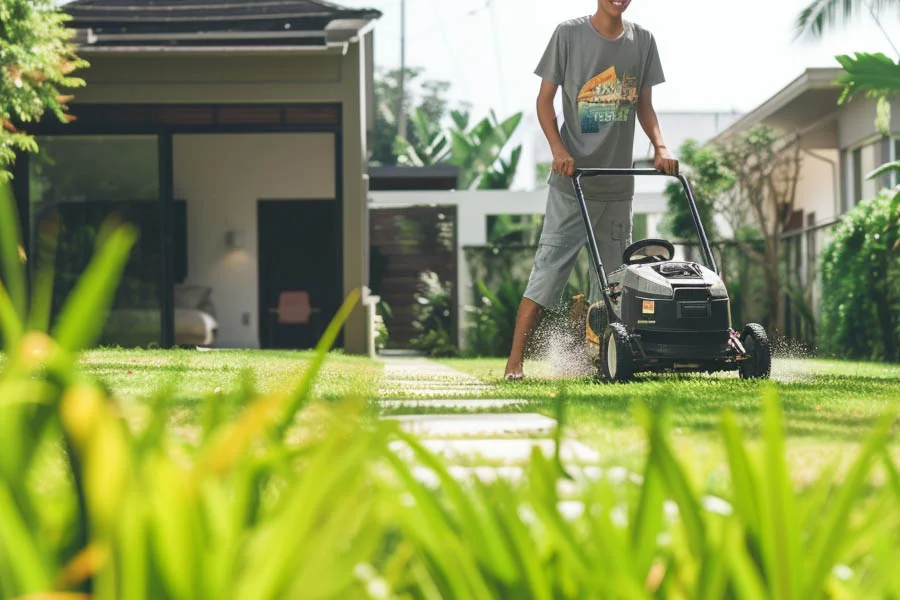 electronic mower