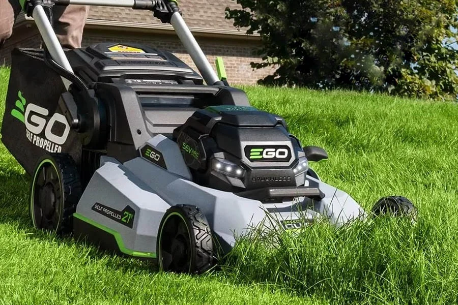 small battery powered lawn mower